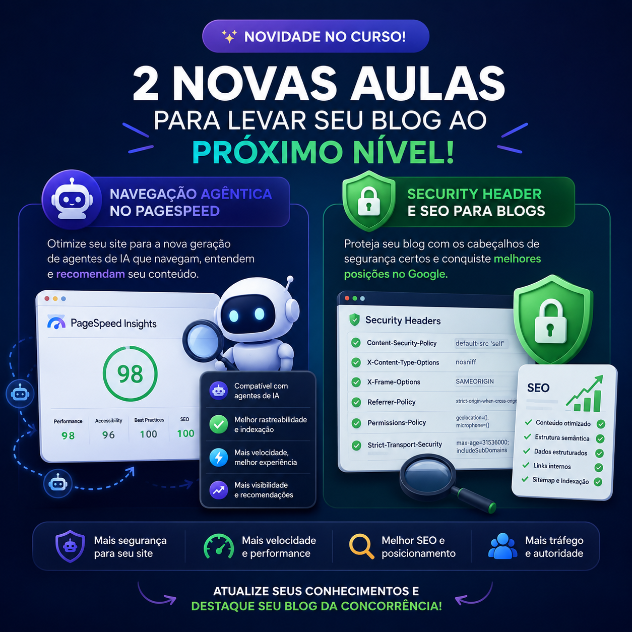 2 novas aulas no curso